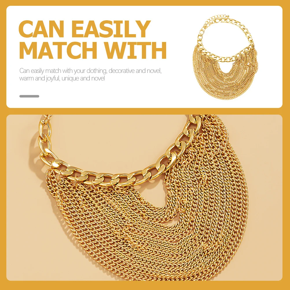 

2Pcs Gold Tassel Anklet Chains Punk Layered Design Lightweight Elegant Foot Jewelry Party Daily Wear Fashionable Punk Anklets