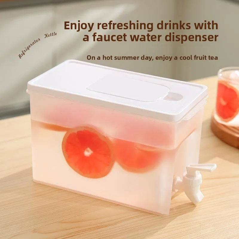 

Бутылка для воды в японском стиле объемом 4 л с фильтрующим краном для домашнего использования, для напитков, фруктового чая, холодной воды, для холодильника