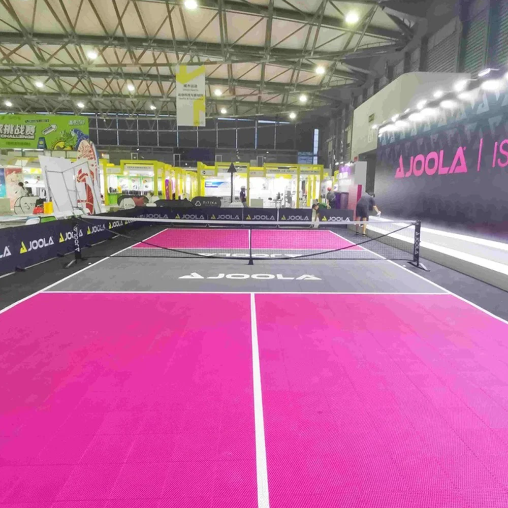 라인이 있는 PP 연동 피클볼 코트 키트를 조립하기 쉬운 Beable, 조립이 용이, 실내 및 실외 사용, 30x60 Ft