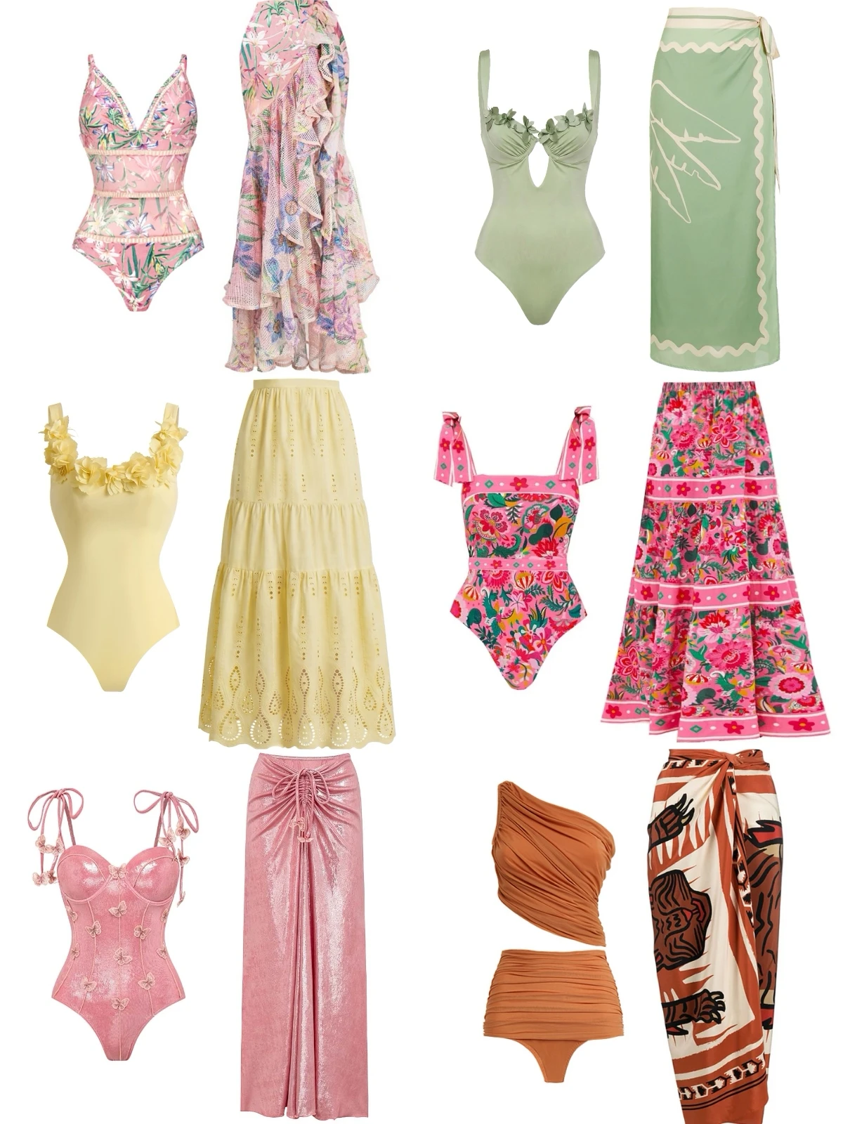 New Retro Printed Swimsuit With Cover Up Women Floral Swimwear Sexy Swim Suit Bikinis Female Bodysuit Bathingsuit Beachwear