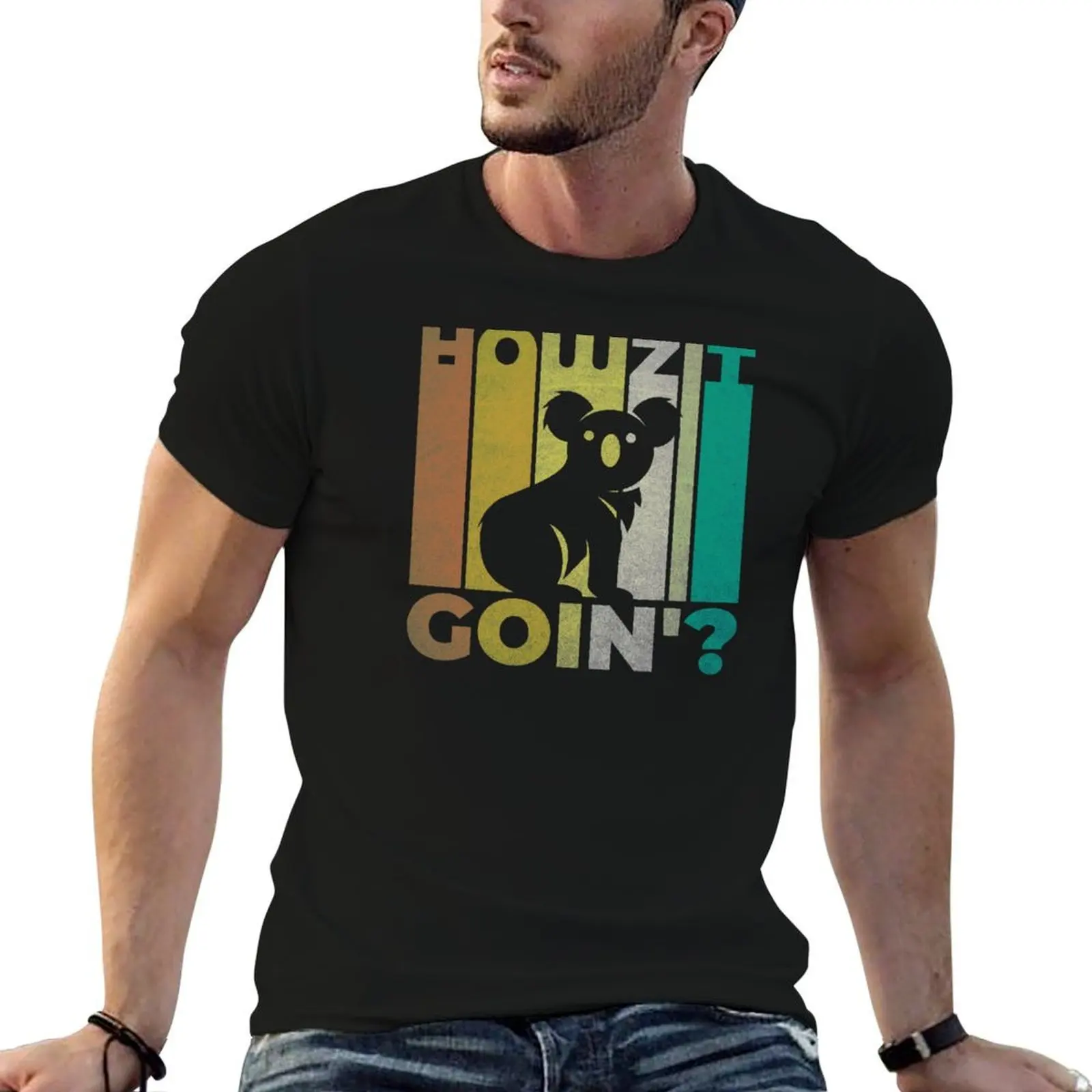 

Howzit Goin - Australian Sayings - Koala Lover T-Shirt funny t shirts cotton t shirts for man slim fit T-Shirt