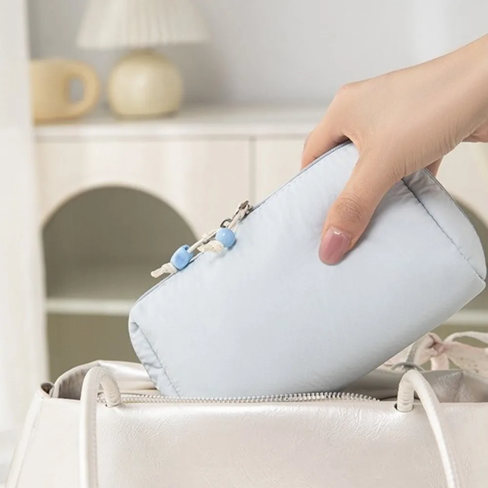 Duża kosmetyczka z dużym pojemnikiem, wodoodporna, przenośna, nylonowa torba na szminki z przegródkami, różne kolory, kosmetyczka w kolorach makaroników.