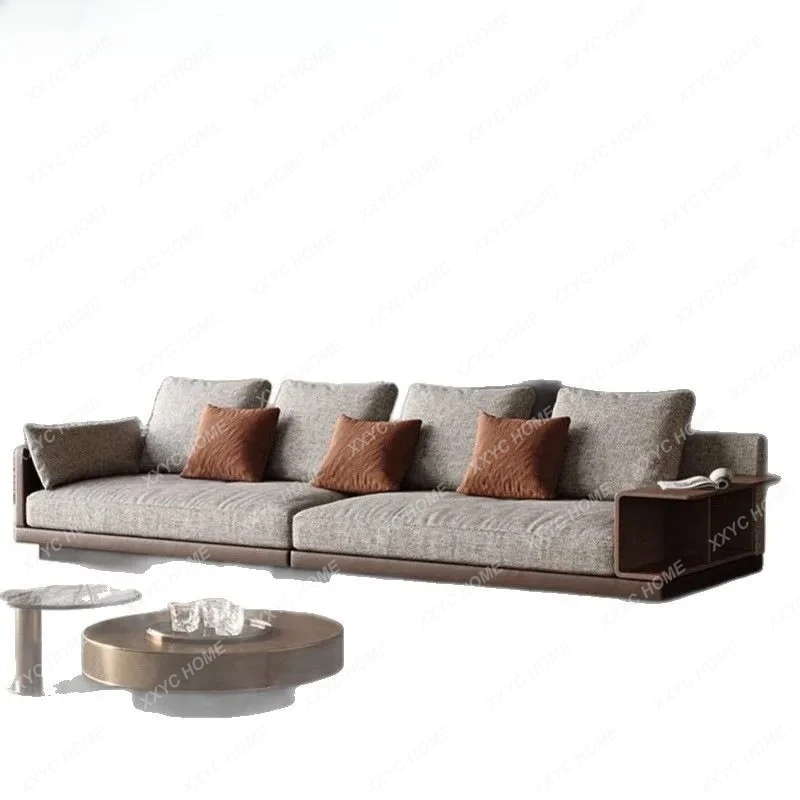 

Новый китайский диван из хлопка и льна, минималистичный, для небольшой квартиры, прямой, разборный и моющийся, секционный диван.