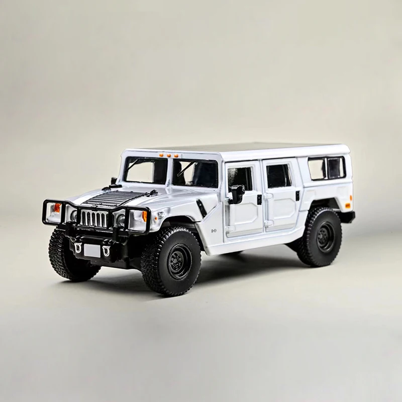 1:64 scala Hummer H1 fuoristrada modello di auto in lega giocattolo pressofuso ornamento da collezione Souvenir giocattoli auto