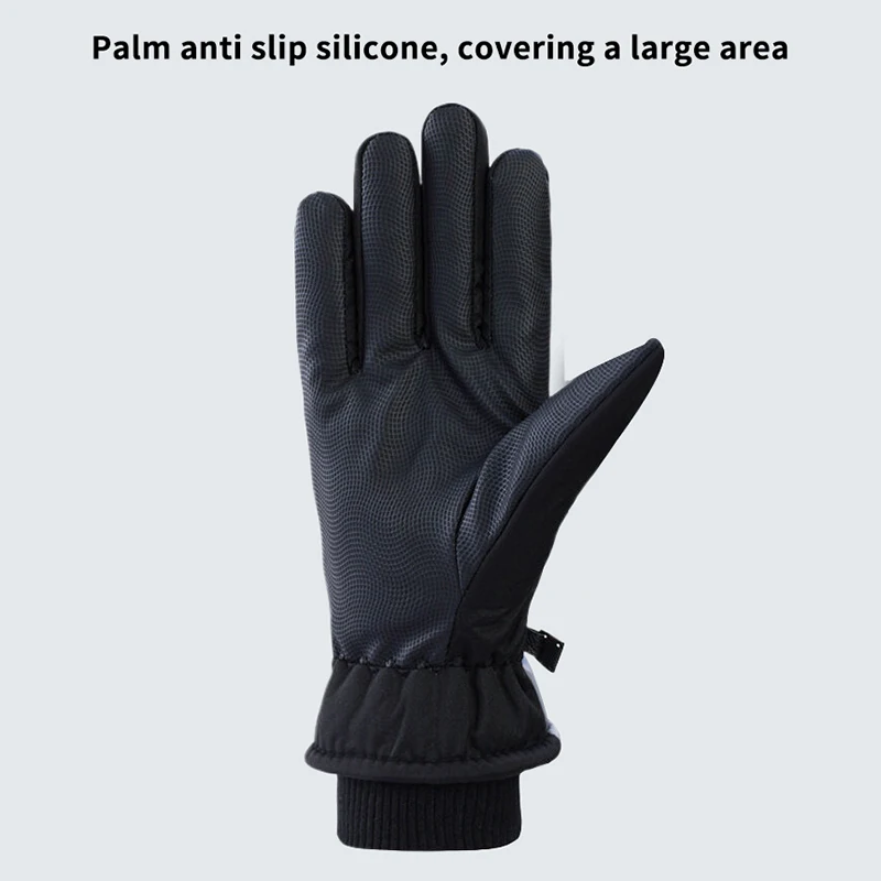 Winter Skiing Gloves Women Men Waterproof Windproof, Cold Weather Warm Gloves Touchscreen Fingers, For Running, Driving, Cycling