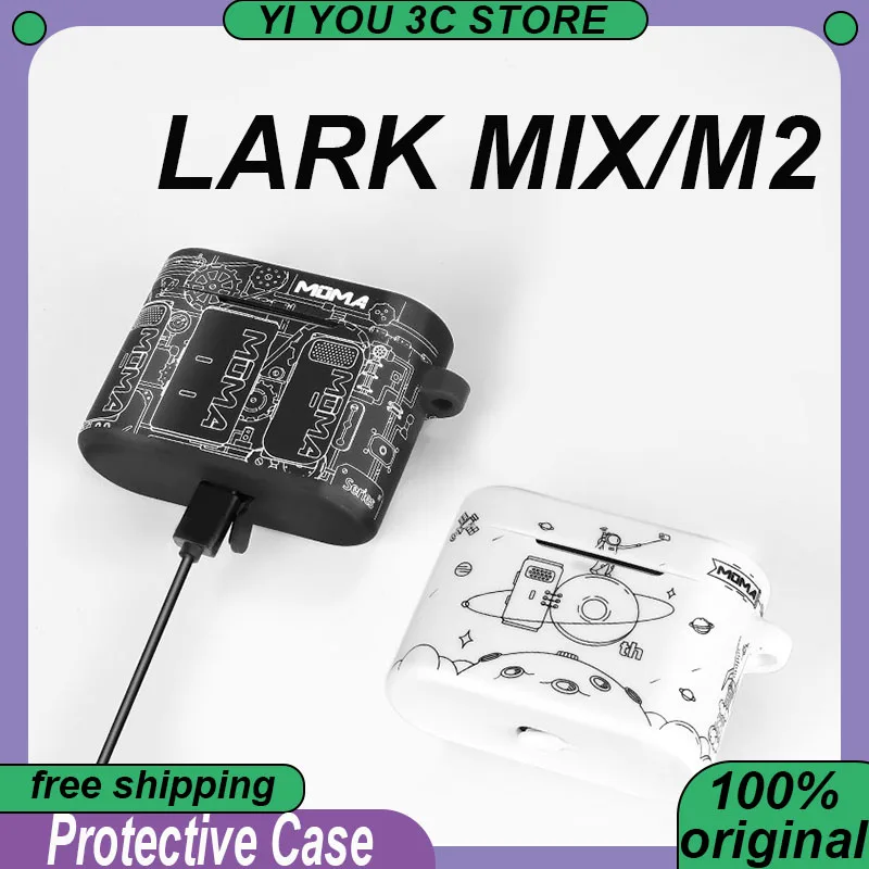 Hollyland LARK MIX LARK M2 funda protectora caja de carga cubierta protectora de silicona accesorios de micrófono portátil MOMA