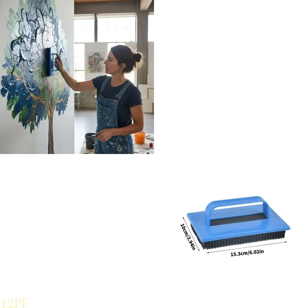 12PF Multiple Size Painting Brush Set with Smooth Gliding Bristles and Ergonomic Handle Painting Brush for Wall Decoration