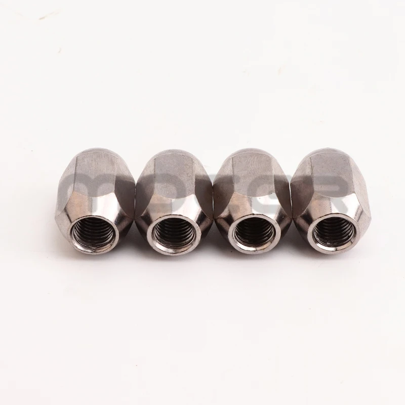 4Pcs M10 M14 Chrome Wheel Hub Nut Fit for ATV Quad Dirt Bike UTV Buggy 4 Wheel Motorcycle Go Kart Aluminum Rim Wheel Accessories