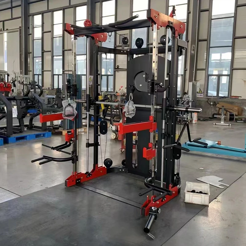 Commercial Multi Smith Machine Gym Equipment Home Gym Multi Functional Power Cage Bench Press Gym Squat Rack Smith Machine