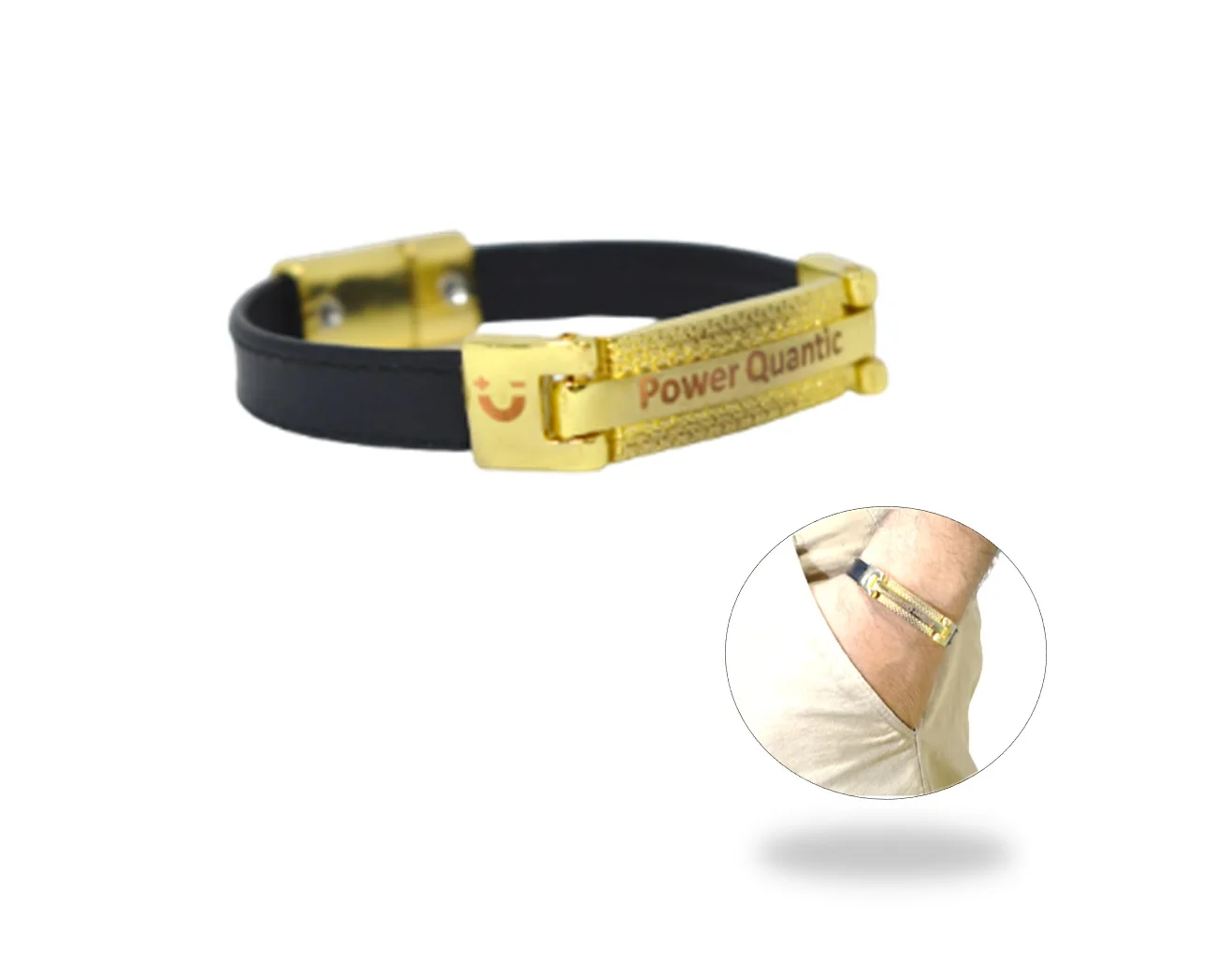 Pulseira Executiva Magnetica Power Quantic Dourada