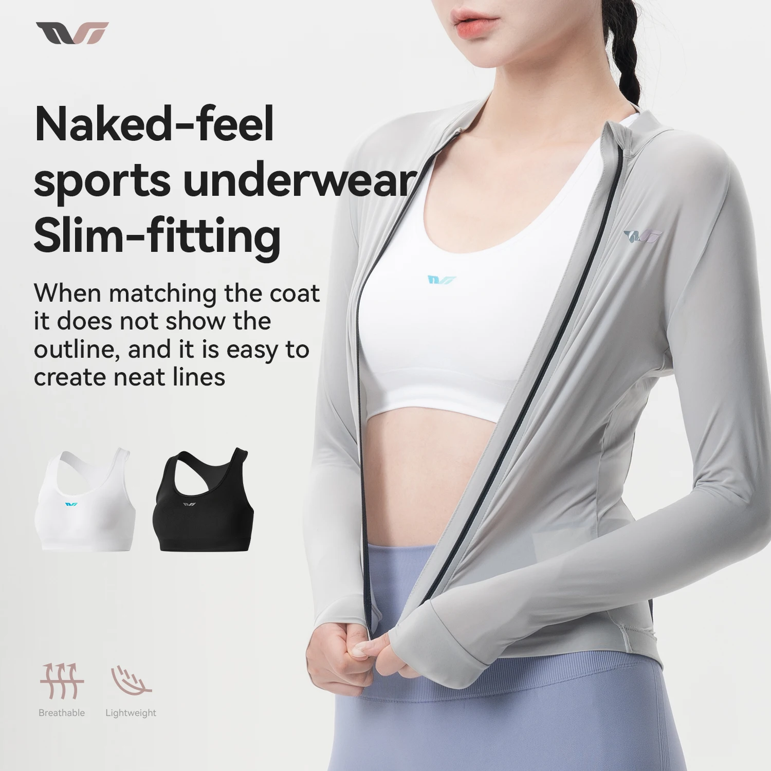 ROCKBROS TVI Female Sports Bra Lightweight Seamless Breathable High Support Yoga Fitness Gym Crop Top With Pad Women Sports Bra