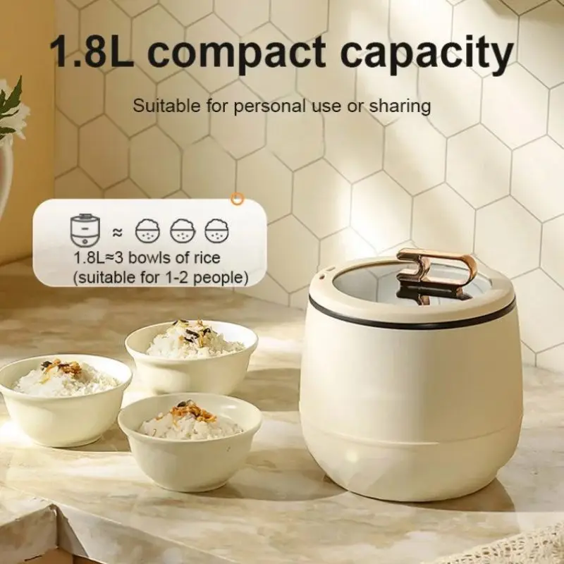 

Multifunctional Electric Mimi Cooker Smart Multifunction Cooking Pot Portable 1-2 People Electric Pot Fast Heating