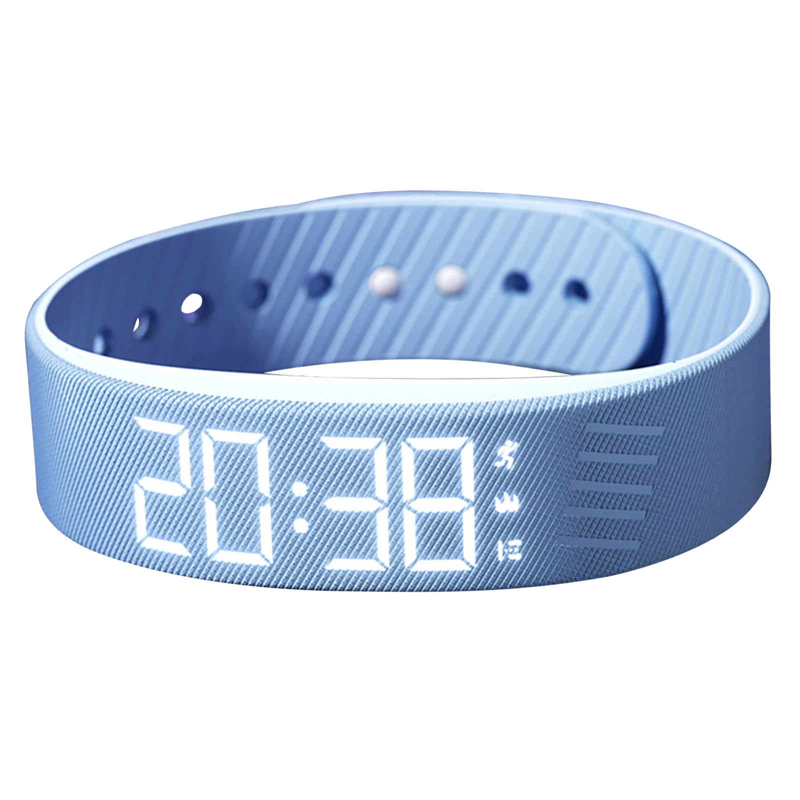 Silent Wrist Shock Bands with Step Counter Pedometer Silent Vibration Alarm Watch Rechargeable for Heavy Sleepers Men & Women