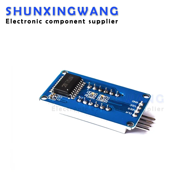 Nixie Tubo Display Module, LED Brilho Ajustável, Hora e Relógio Acessórios, Building Block, de 4 dígitos