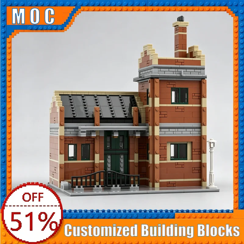 

1966PCS Modular old Factory Building Blocks Model Assembly Educational Toy Customize Creative Collection Birthday Popular Gifts