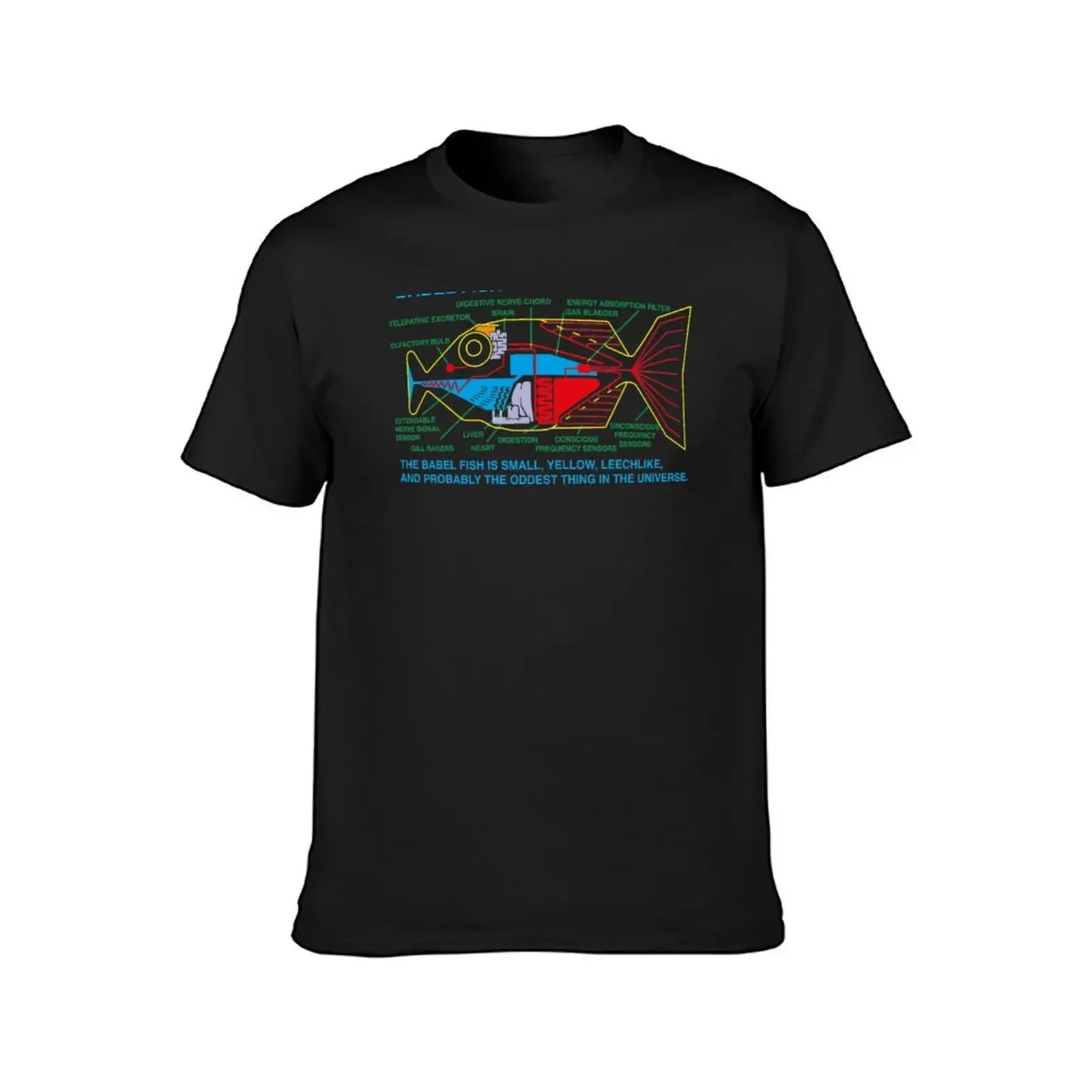 NDVH Babel Fish H2G2 T-Shirt oversizeds oversized graphic tee blue archive cotton t shirt men