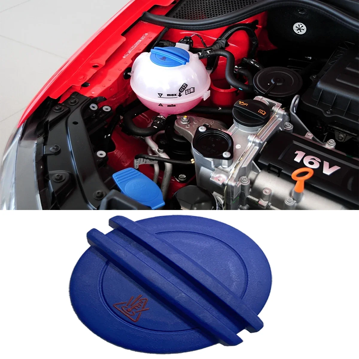 x1 Coolant Expansion Tank Cap Lid For VW Golf 5 6 7 GTI Passat B6 B7 CC Jetta mk6 Tiguan 5N Skoda Octavia A5 Seat Leon 3B0121321