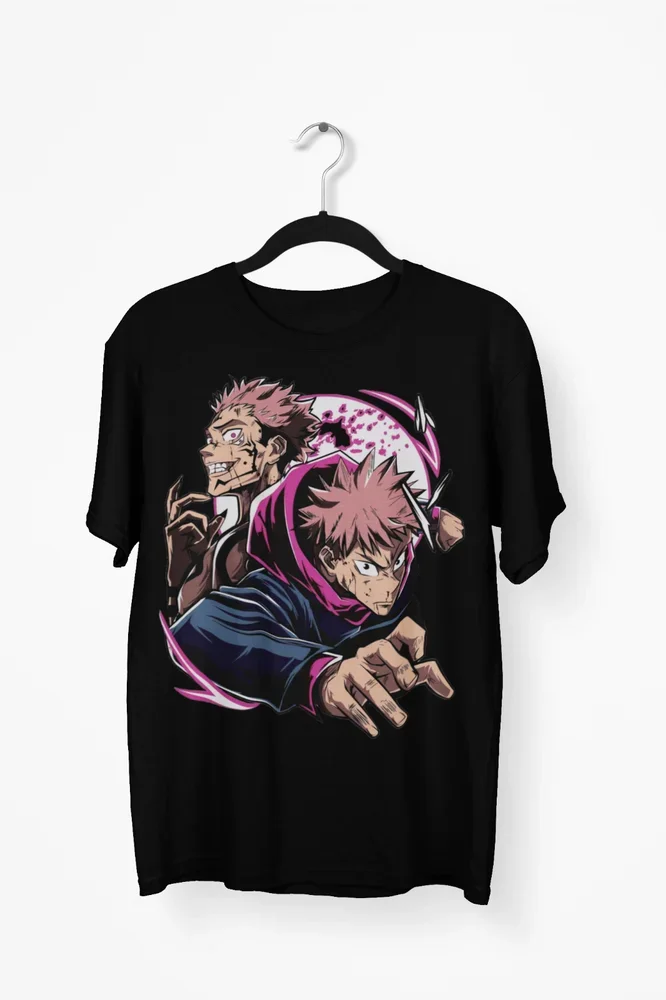 Jujutsu Kaisen Sukuna x Itadori Anime Manga T Shirt Graphic Soft Tee