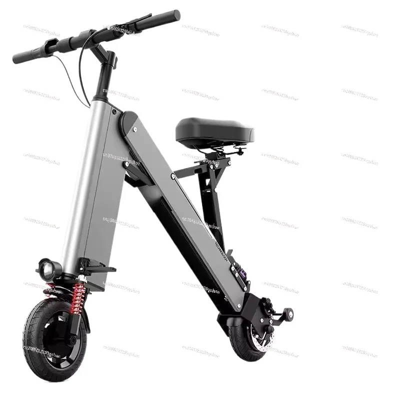 

Мини-складной электромобиль-самокат, сверхлегкий портативный аккумулятор, велосипед для вождения, двухколесный мужской и женский маленький автомобиль