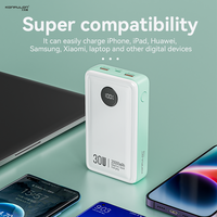 KONFULON   Small Size  Power Bank 20000mAh  22.5W  Fast Charging Power Bank Charger Be Suitable For iPhone Samsung Huawei Ect