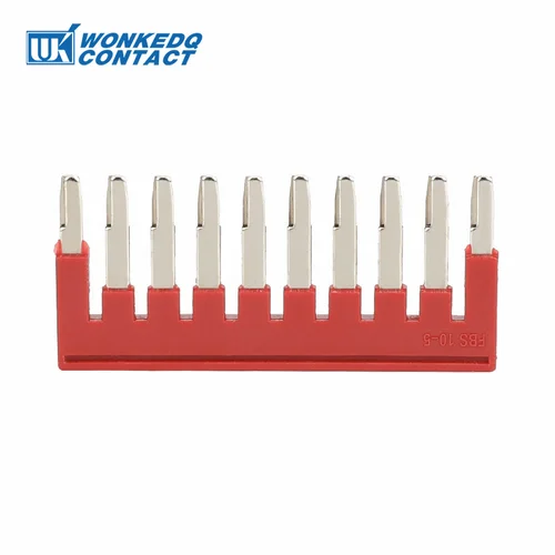 Imagen 2 del producto 20 piezas FBS10-5 puentes de cables 2/3/4/5/10 contacto PT2.5 ST2.5 PT/ST conector de 2,5mm FBS 10-5 bloque de terminales de carril DIN puente enchufable