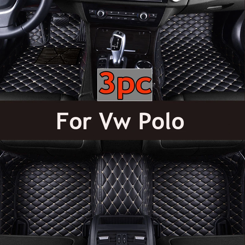 

3PCS Custom 3D Full Coverage Car Floor Mats for Volkswagen Vw Polo 2011-2023 Polo GTI 2012-2017 Interior Accessories Carpet
