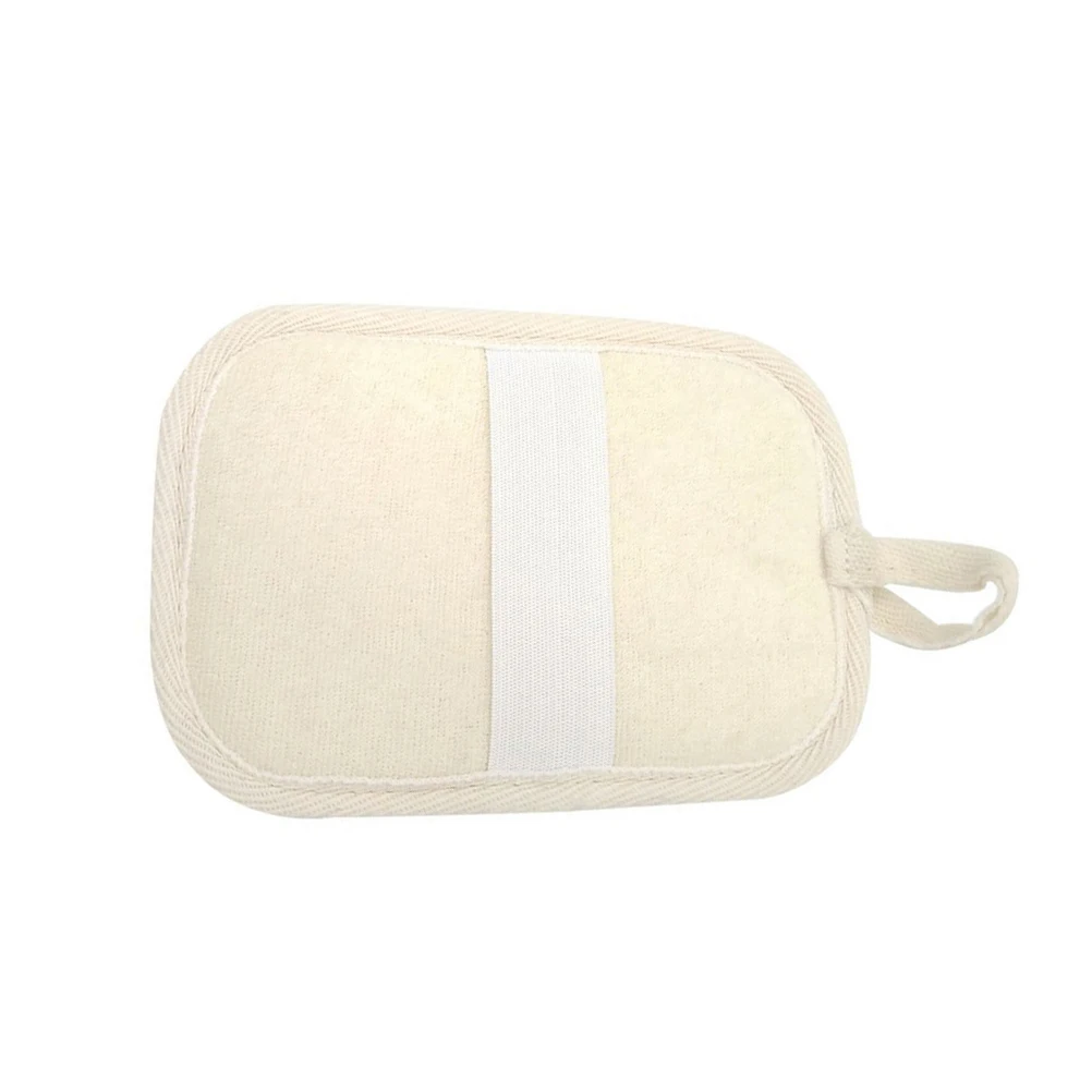 اللوف الإسفنج وسادة التقشير الطبيعي دش الغسيل للبشرة الناعمة مقبض مرن القماش دعم السموم حمام أداة #3