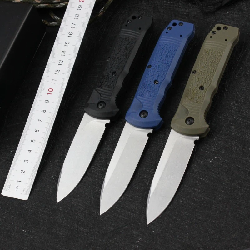 

Portable 4400BK Outdoor Folding Camping Pocket Tactical Knife S30v Blade Nylon fibre Scout Defensive Hunting Survival Knives