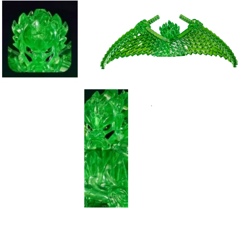 Moc transparente mecha blocos de construção acessórios modelo crianças diy montagem brinquedos meninos presente do feriado ornamentos coleção