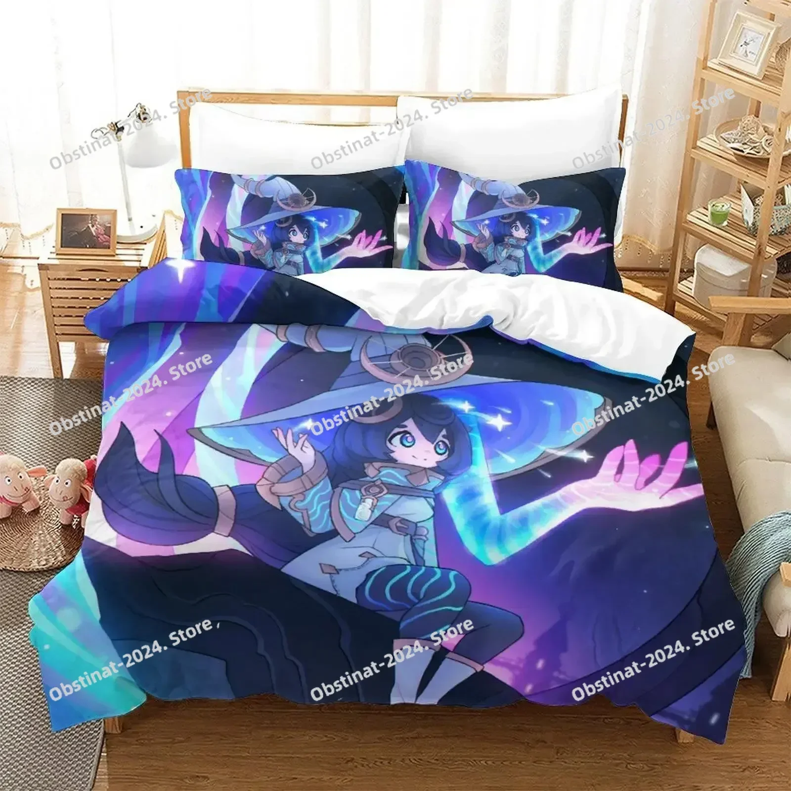 Soulfire Demons Bedding Set Duvet Cover Sheet Printed Bed Set Pillowcase Bed Full Queen King Size Comforter Bedroom