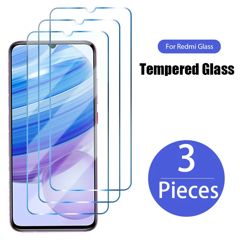 3PCS/Lot Tempered Glass for Redmi Note 9 10 Pro 9S 9T 10 Screen Protector for Xiaomi Redmi 9 9T 9A 9AT 9C NFC 4 4A 4X Glass