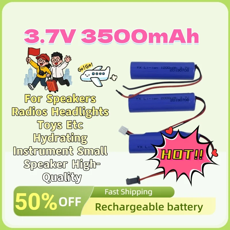 

Высококачественная литиевая перезаряжаемая батарея 3.7V 3.5Ah для динамиков, радиоприемников, фар, игрушек и т.д., а также для небольших умных устройств.