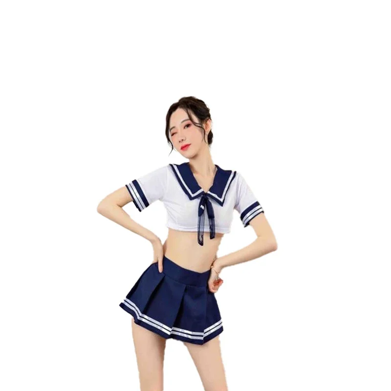 Japan/Korean Costume Schoolgirl Lingerie Dirndl School Girl Sexy Cute Costumes Women Cosplay Halloween Uniforms JK Clothing Sets