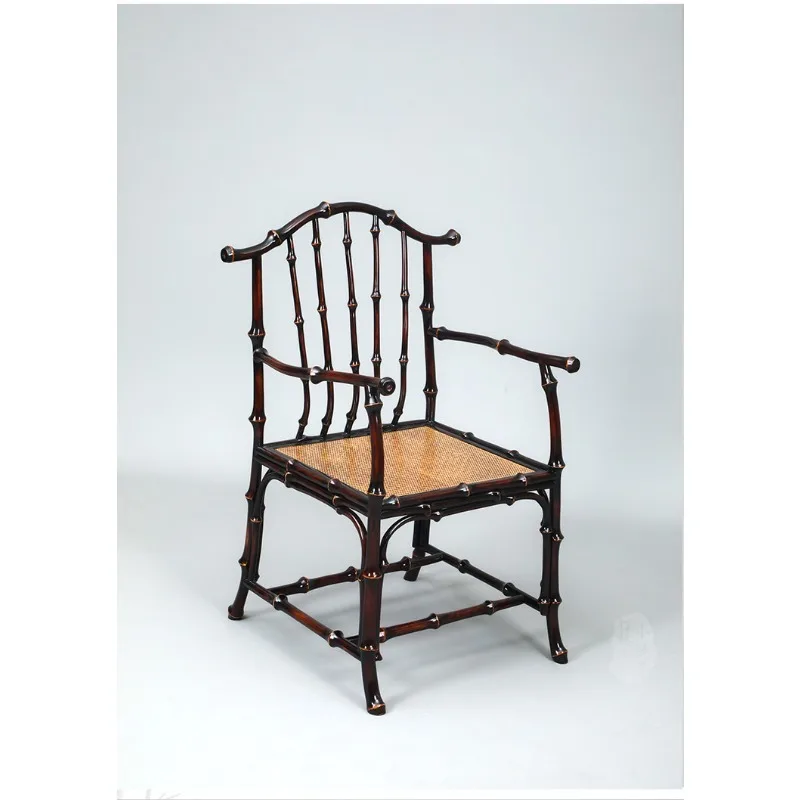 

Bamboo woven Chinese old-fashioned bamboo chair master chair backrest surrounding