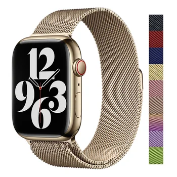 สาย Milanese สําหรับ Apple Watch Band Ultra 2 49 มม.46 มม.40 มม.45 มม.41 มม.38 มม.44 มม.สําหรับ iWatch Series 10 3 6 5 SE 7 8