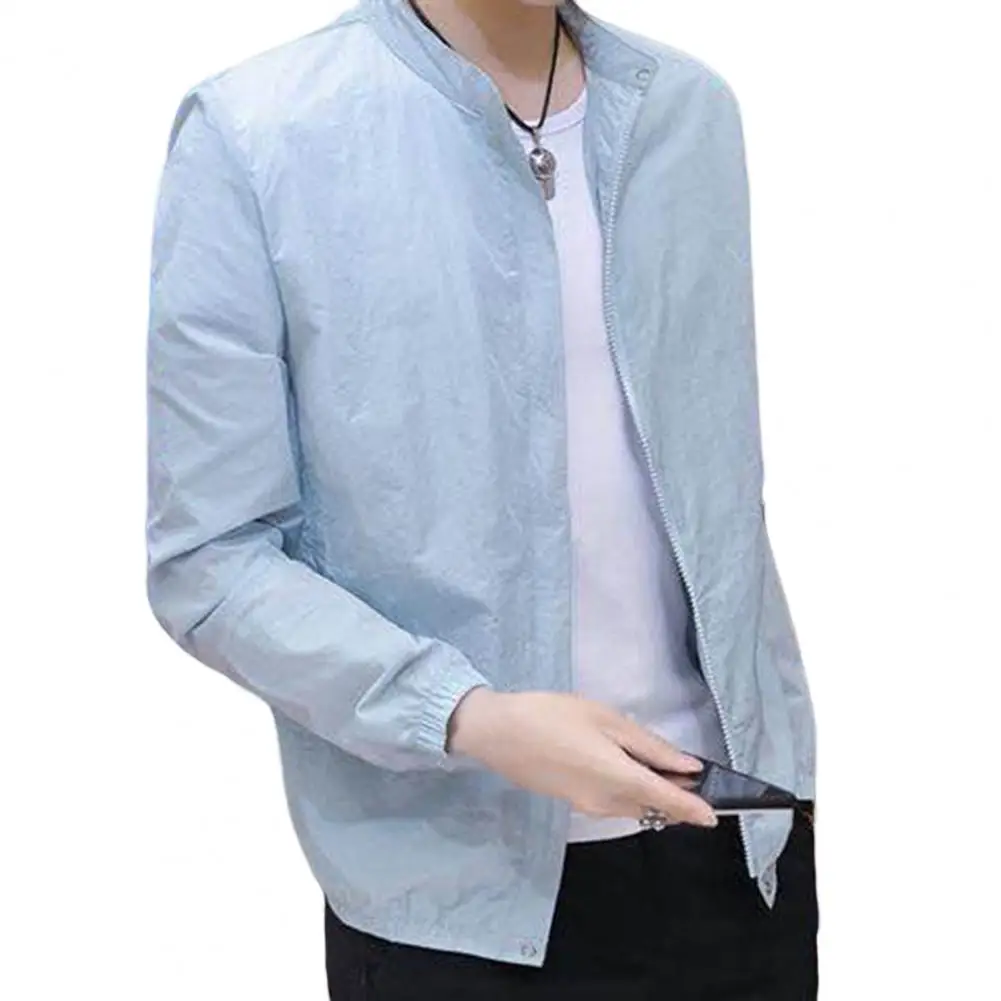 Spring Jacket Coat Water-Resistant Summer Jacket Unisex Solid Slim Sun Protection Clothes Summer Jacket Jacket