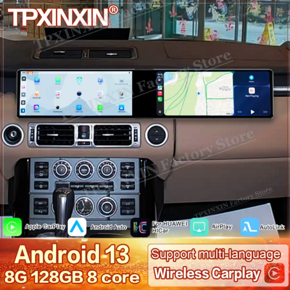Dual Screen Android For Land Rover Range Rover executive Edition 2003 2004 Multimedia GPS Navigation Car Radio Stereo Head Unit