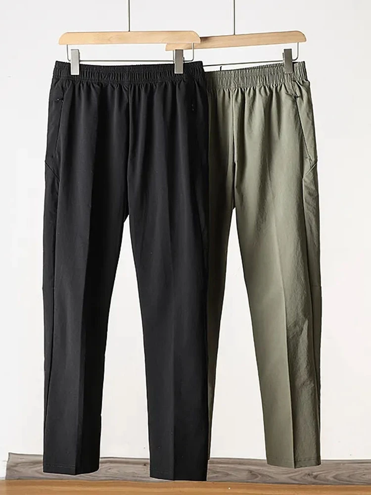 

Мужские повседневные брюки для походов весна-лето, быстросохнущие, эластичные в четырех направлениях, спортивные, прямого кроя, тонкие, для отдыха, длинные