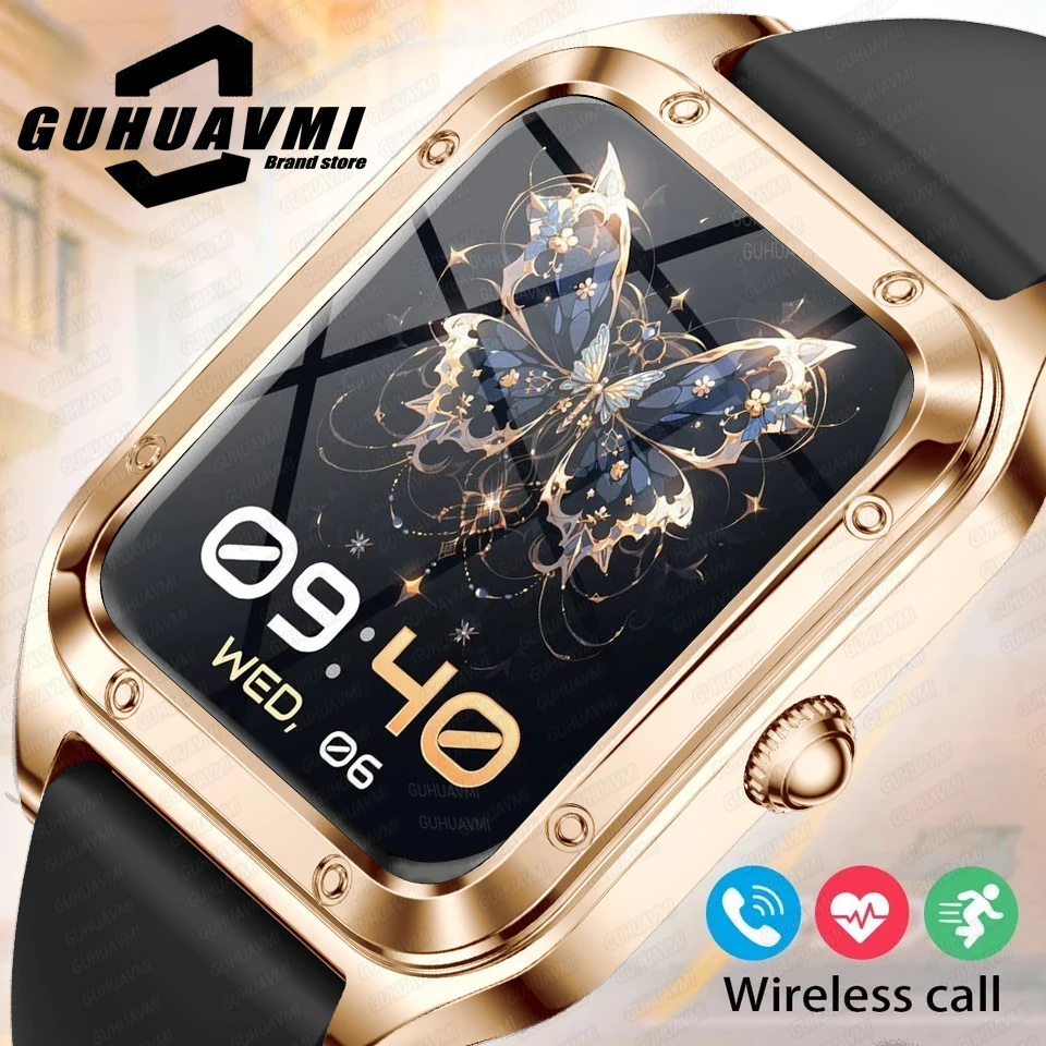 New Women Smartwatch Bluetooth Call Waterproof Smart Watch Blood Pressure Oxygen Health Monitor Bracelet Ladies For Android iOS