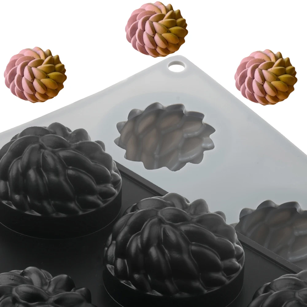 قالب سيليكون لكعكة سانت آن موس قالب حلوى الشوكولاتة على شكل زهرة قالب خبز المعجنات الفرنسية