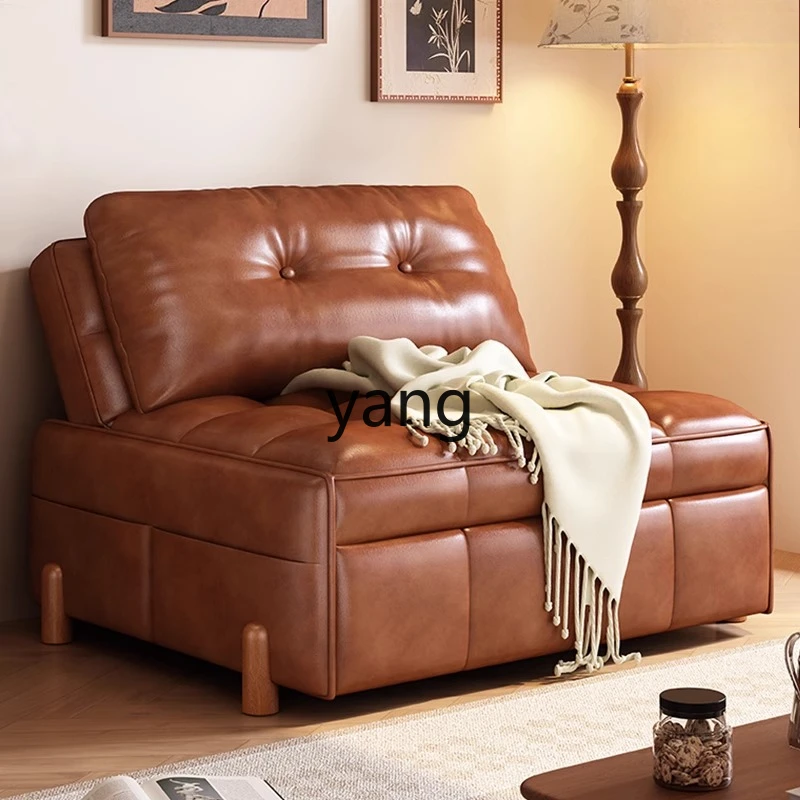 CX  retro sofa bed small apartment living room single one dual-purpose multi-functional folding sofa