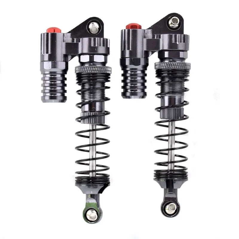 4 pcs Full Metal RC Piggyback Shock Absorber Hole to hole 90mm for 1/10 RC Crawler Car Trx-4 TRX4 Axial SCX10 90046 D90 KM2 YF