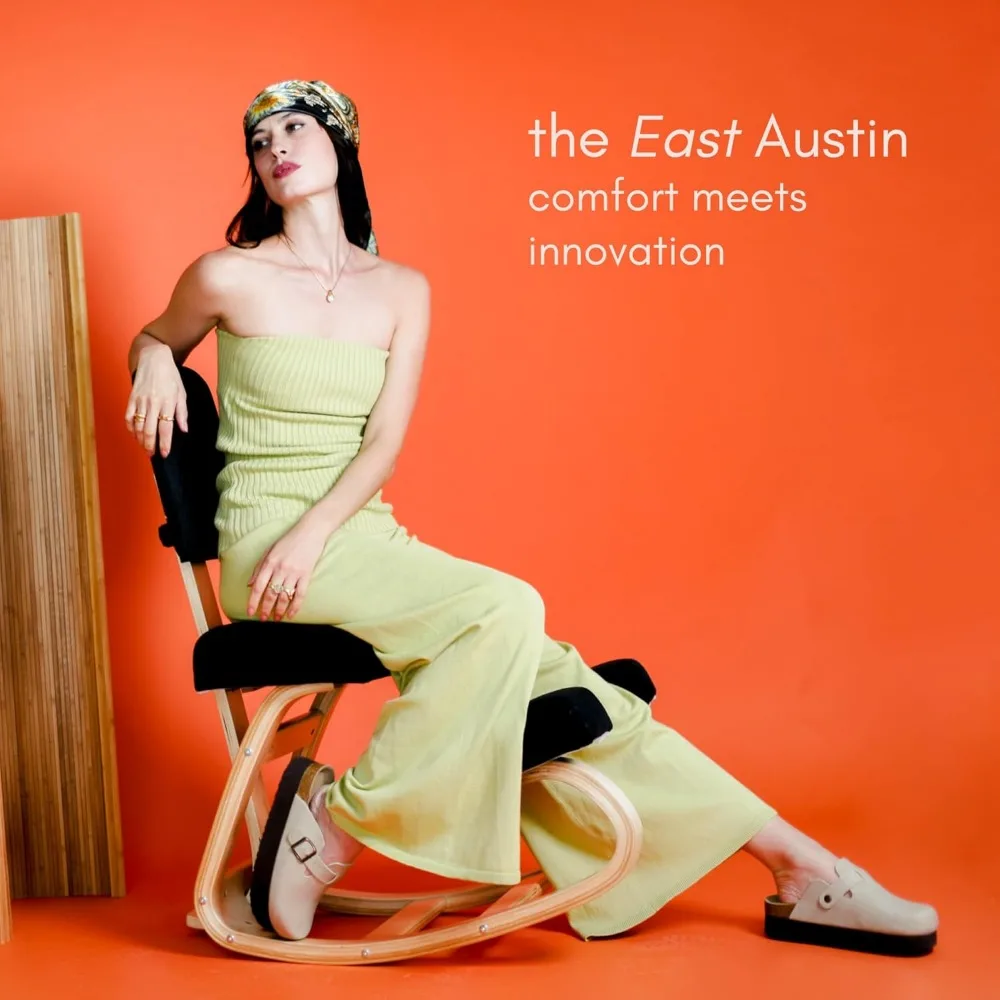 كرسي ركوع أنيق من إيست آستن، دعم الموقف كرسي ركوع مريح مريح، تخفيف آلام الظهر الطبيعي، الأفضل لـ p