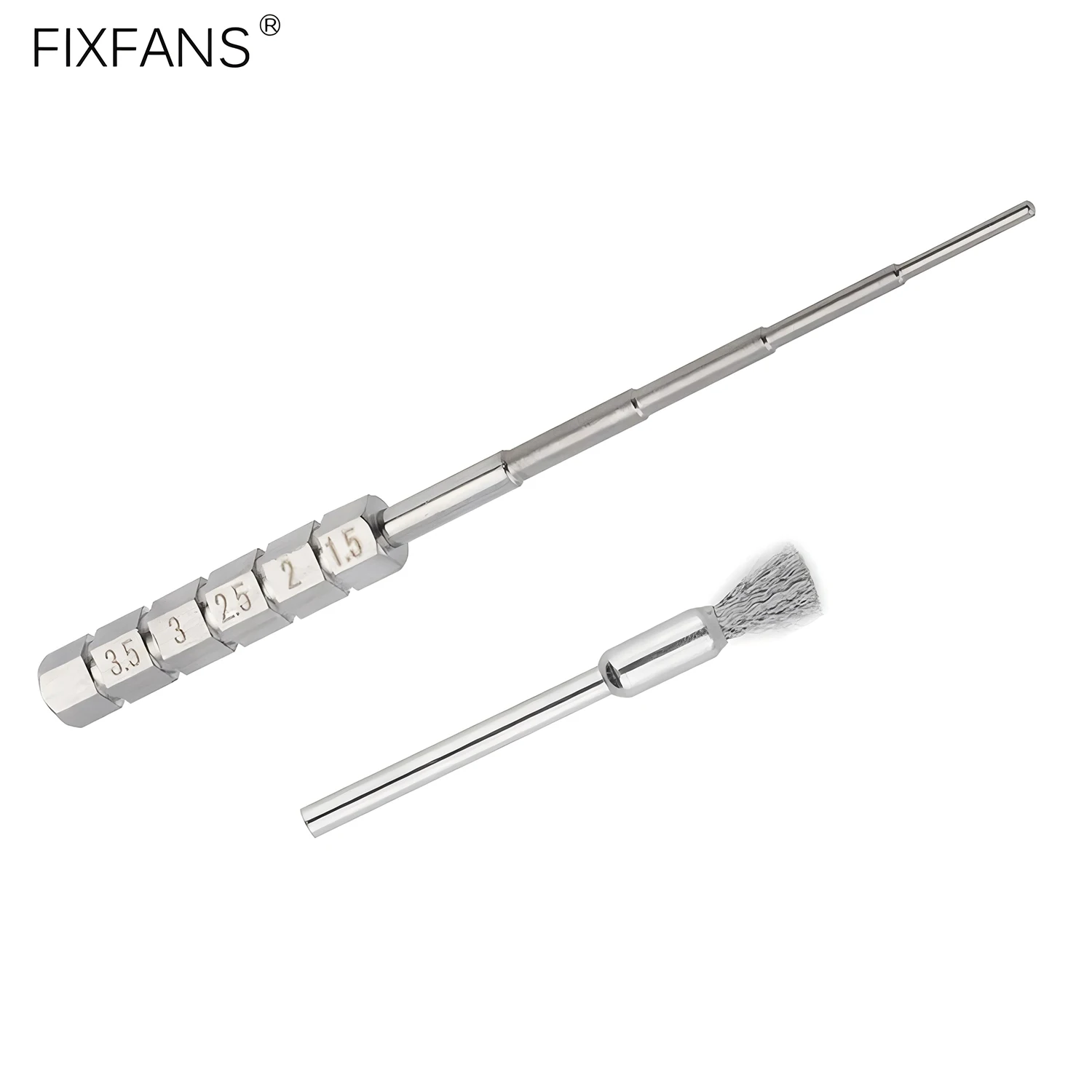 Ferramenta de micro bobina, gabarito de bobina de aço inoxidável, 1.5mm-3.5mm, ferramenta de enrolamento de fio de pavio com escova de limpeza de aço
