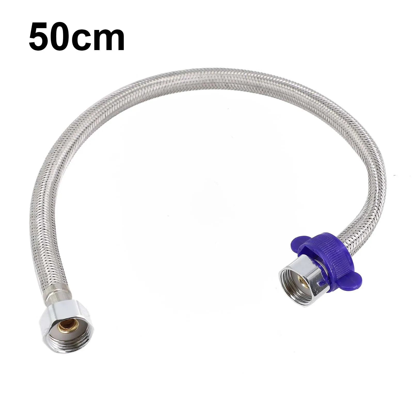 Stainless Steel Braided Hose Plumbing Explosion-Proof Flexible Hose Faucet Water Pipe Home Bathroom Water Heater Metal Hose