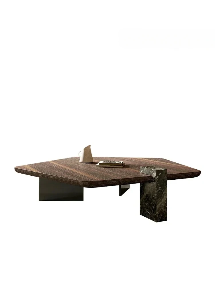 

Italian High-End Living Room Tea Table Designer Smoked Wood Creative Strange Shape High-Grade Tea Table