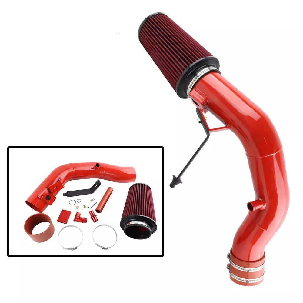 

6.0L Cold Air Intake Pipe Filter Kit Black Aluminum Fit For Ford Excursion 03-05 F250 F350 F450 F550 Diesel 2003-2007