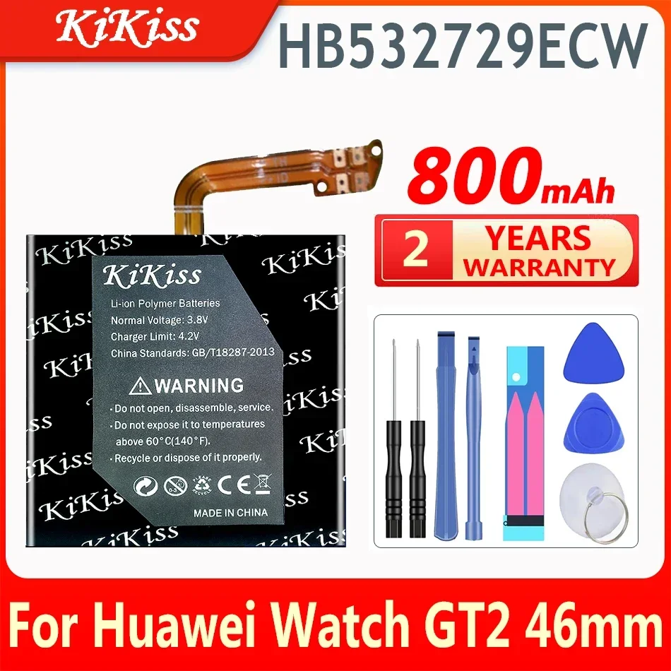 650mAh KiKiss Battery HB532729EFW HB532729ECW for Huawei GT2 Pro GT2Pro SmartWatch High Capacity Batteries for Hua wei GT2 Pro