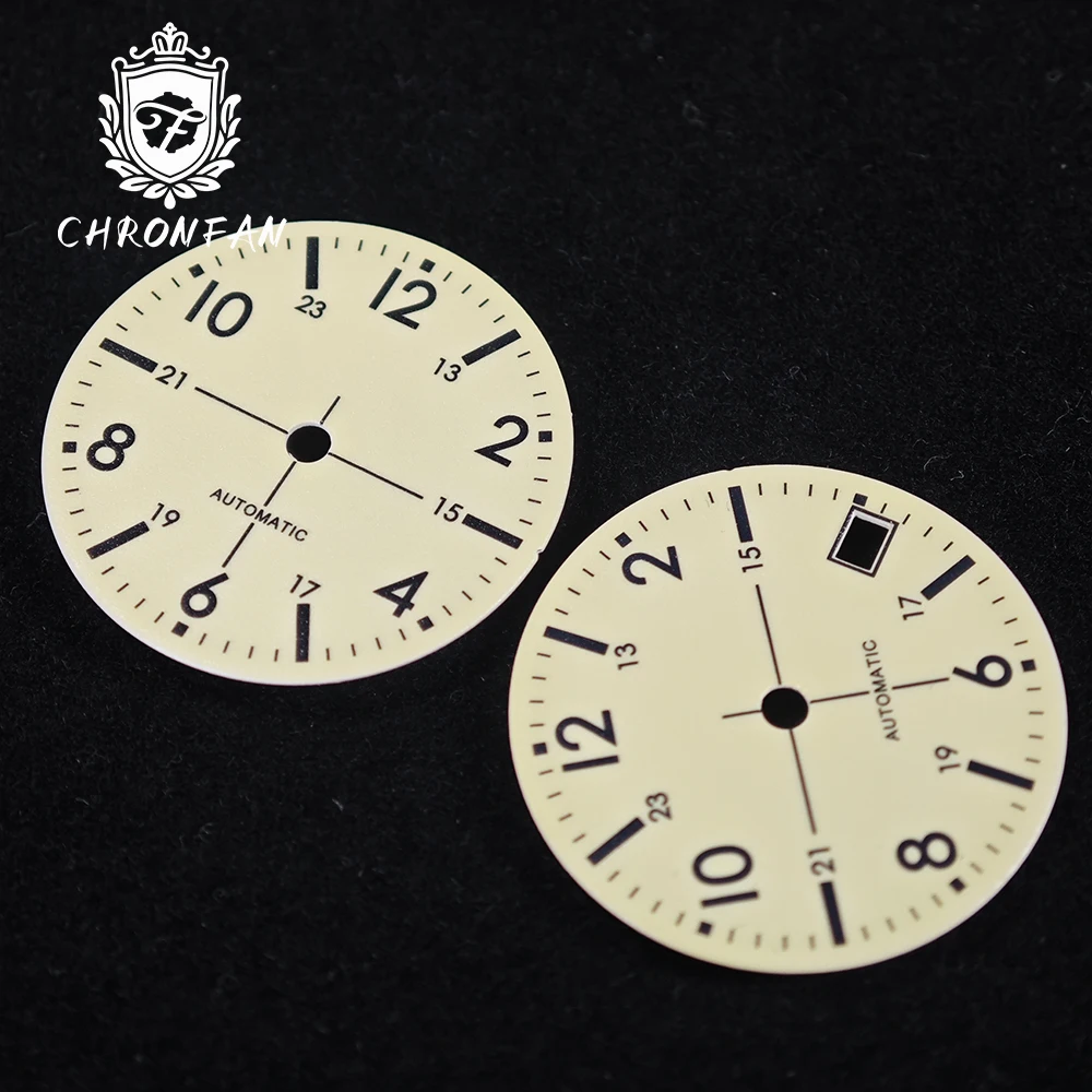 كرونفان كامل C3 سوبر الأخضر لوم الطيار 28.5 مللي متر الطلب الوجه ساعة اكسسوارات SKX لحركة nh35 nh34 nh36 ميوتا 8215 eta2824