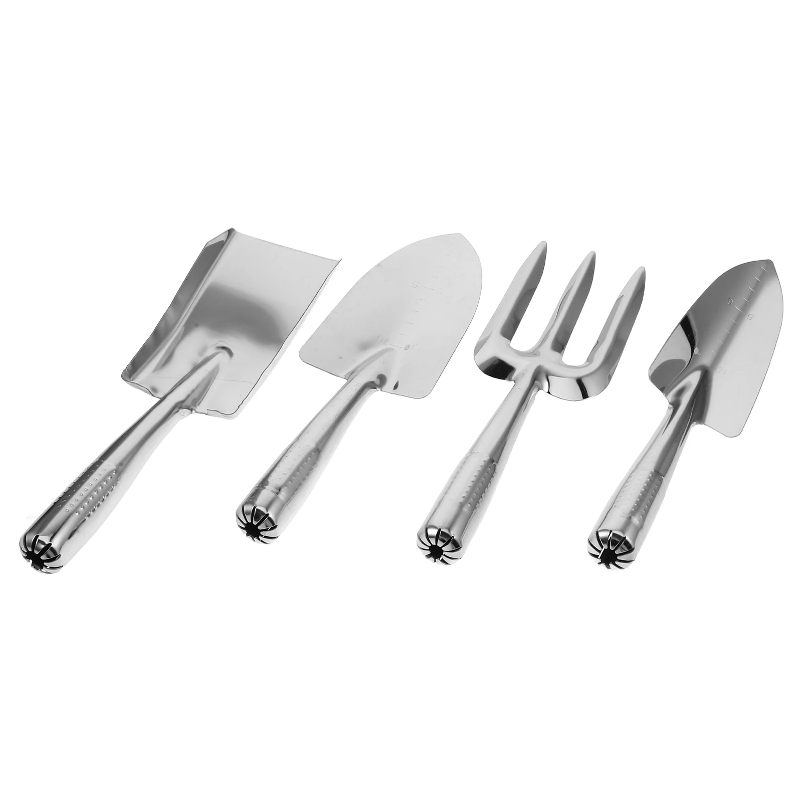 

4Pcs Gardening Tools Set Stainless Steel Heavy Duty Shovel Spade Rake for Planting Digging Weeding Garden Work